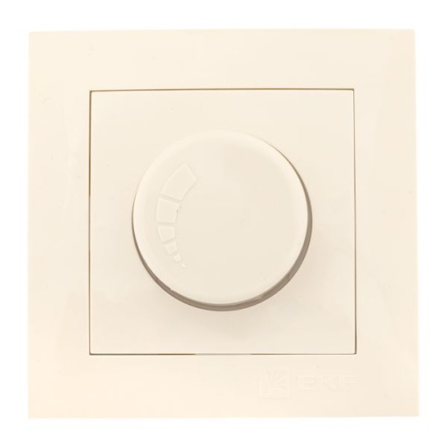 Валенсия светорегулятор 600W 220В кремовый PROxima | код EWD06-101-20 | EKF фото 2