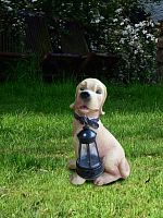 Светильник "Собака" 31х29.2х11.4 тепл. бел. садовый на солнечн. батарее аккум. AA NI-MH 600мАч | код KOC_SOL102_D | КОСМОС