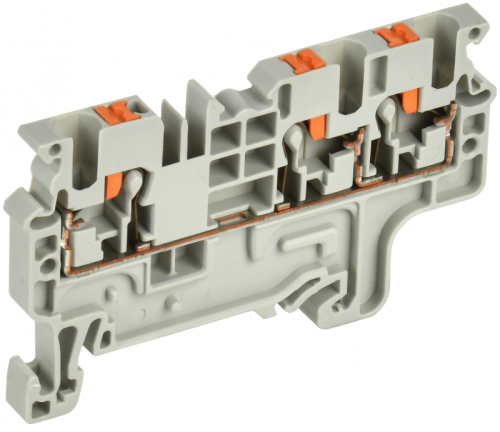 Колодка клеммная CP-MC 3 вывода 2,5мм2 серая IEK | код YCT22-00-3-K03-002 | IEK