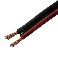Акустический кабель RUICHI, 2x0.75 мм, CU+CCA, красно-чёрный | код 79468 | Ruichi