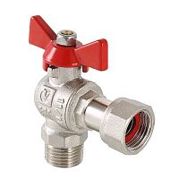 Кран шар. BASE угловой с накидной гайкой 1/2"х3/4" нар.-вн. | код. VT.267.N.0405 | VALTEC