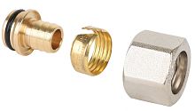 Фитинг обжимной (евроконус) 1/2'x16x2.0 PEX для полиэтиленовой и металполимерной трубы | код MC.410.04 | MVI