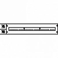 Пластрон с прорезями 3ряда/1 рейка | код. AS 31 | ABB