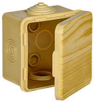 Коробка расп. КМ для о/п D=85х40мм IP54 4 вв. сосна IEK | код UKO21-085-040-000-K34-54 | IEK