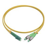 Cabeus FOP(d)-9-FC/APC-LC/APC-3m Шнур оптический duplex FC/APC-LC/APC 9/125 sm 3м LSZH | код 8264c | Cabeus