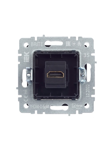 BRITE Розетка HDMI РHDMI-0-БрМ маренго | код BR-H10-K35 | IEK фото 8