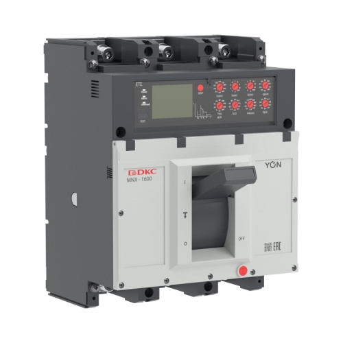 Авт. выкл. YON pro MNX1600H 3P 800A 100kA при AC415V расц. ETE | код MNX1600H3PETE0800 | DKC