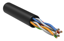 Витая пара U/UTP 5E 4х2х24AWG solid LDPE черн. (305м) РФ | код. LC3-C5E04-139-R | ITK