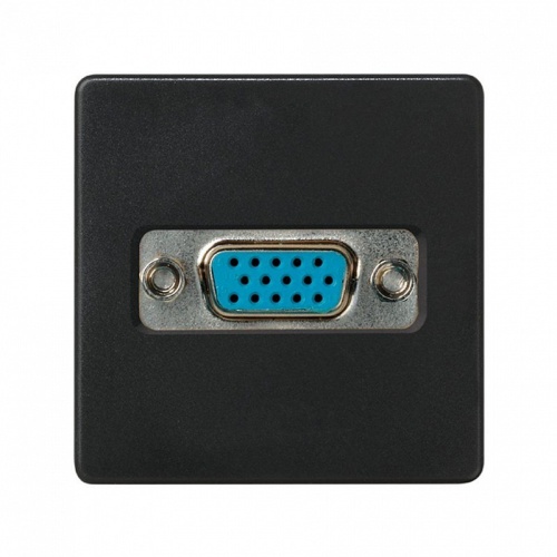 Разъем VGA, широкий, винты, S27, графит (1 шт.) SIMON | код 2700091-038 | SIMON