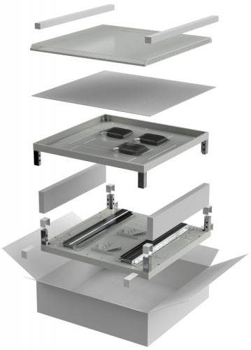 ITK LINEA N Компл. осн. и крыша 800х1000мм шкафа 28-47U сер. | код LN35-XXX81-Y | ITK by IEK