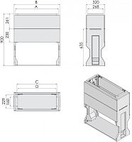 Доп. секция KVR-32 PE 40 (В262хШ397хГ320) | код 001601801 | ETI