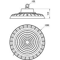 Светильник светодиодный подвесной ДСП 240Вт 36000лм 5000K 80Ra Кп<5% КСС Г SPP-407-090-50K-240 | код Б0069336 | ЭРА