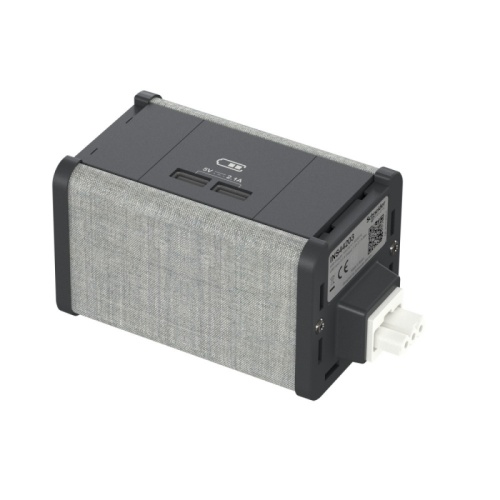 Unica System+ Блок 2xUSB типа A/A АНТРАЦИТ/СЕРАЯ ТКАНЬ | код INS44203 | Systeme Electric