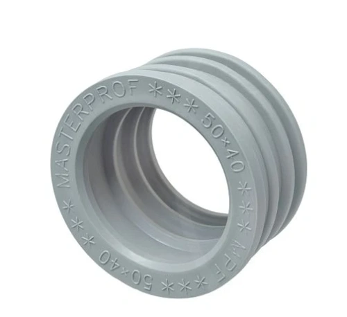 Манжета для канализации белая ТЭП 50х40 удлин. | код ИС.131823 | MasterProf