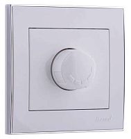 RAIN Диммер 800Вт белый с боковой вставкой хром | код 703-0225-115 | Lezard