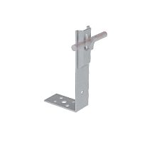 Держатель зажимной угловой UDZ-H60-D5-8 TD для прутка d5-8мм H=60мм сталь термодиффузион. цинк. КМ MA0127