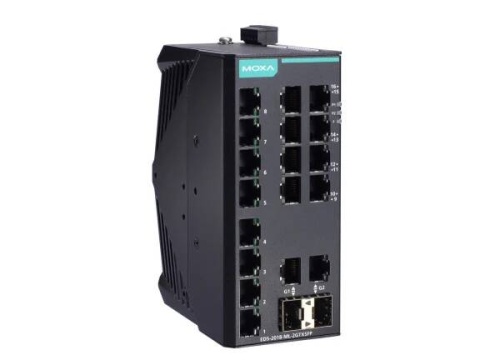 Коммутатор EDS-2018-ML-2GTXSFP-T Unmanaged Gigabit Ethernet switch with 16 10/100BaseT(X) ports, 2 10/100/1000BaseT(X) or 100/1000BaseSFP ports, t: -40/75 C | код 00-06130004 | MOXA