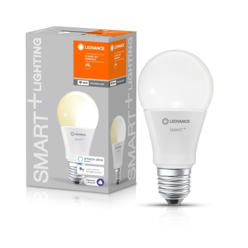 Лампа светодиодная SMART+ WiFi Classic Dimmable 60 9Вт/2700К E27 | код 4058075485358 | LEDVANCE