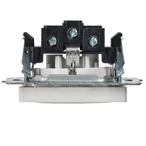 BRITE Розетка 1-местная с заземлением без защитных шторок 16А РС11-1-0-БрБ белый | код BR-R11-16-K01 | IEK фото 6