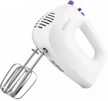 Миксер ручной Kitfort КТ-3071-1 250Вт белый/фиолетовый | код 1613652 | KITFORT
