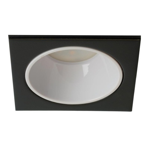 Светильник ДВО-13w G5.3 без лампы квадратный черный белый | код 51407 | Feron Светильник ДВО-13w G5.3 без лампы квадратный черный белый | код 51407 | Feron