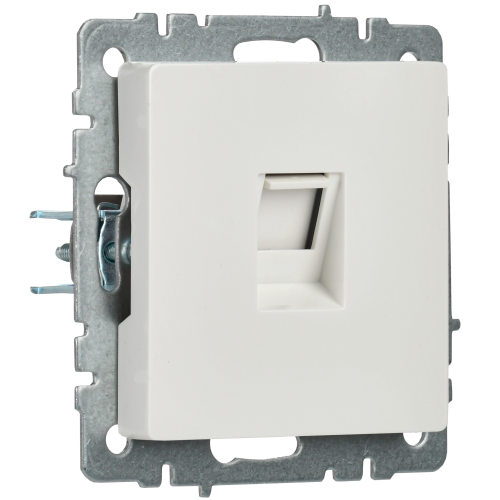 BRITE Розетка компьютерная RJ45 кат.5E РК10-БрБ белый | код BR-K10-1-K01 | IEK фото 6