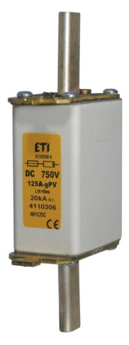 Предохранитель NH-1C gR-PV 80A 750V DC | код 004110515 | ETI