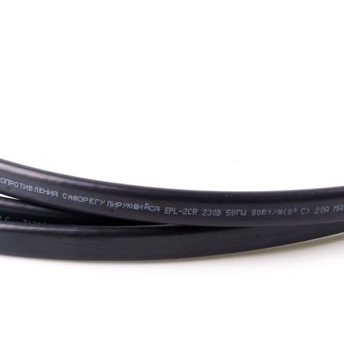 Кабель нагревательный саморег. 80Вт/м при 0град.C в бетоне (открытые площадки; подъездные пути; тротуары) термопласт Extherm EPL-2CR фото 5