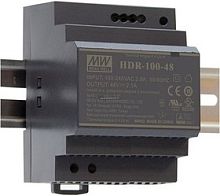 Источник питания AC-DC, 92Вт, вход 85...264 В AC 47...63Гц/120...370В DC, выход 15В/6.13А, рег. выхода 15…17В, изоляция 3000В AC, в кожухе на DIN-рейку, 70х90х54.5мм, -30...+70С | код HDR-100-15 | MeanWell
