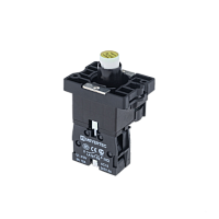 Основание с модулем подсветки, 1NO блок-контакт, желтый, 220V AC/DC, пласт. MTB2-EW635 | код 43332 | MEYERTEC