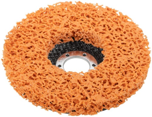 Диск зачистной полимерный керамический абразив посадочный диаметр 22.2мм 125мм FIT 39607 фото 5