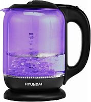 Чайник электрический Hyundai HYK-G5809 1.7л. 2200Вт фиолетовый/черный корпус: стекло | код 1623373 | HYUNDAI