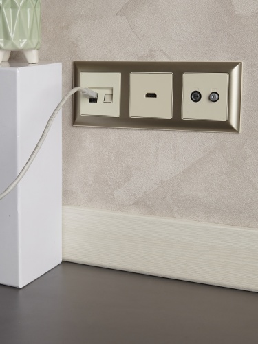 BRITE Розетка HDMI РHDMI-0-БрКр бежевый | код BR-H10-K10 | IEK фото 6