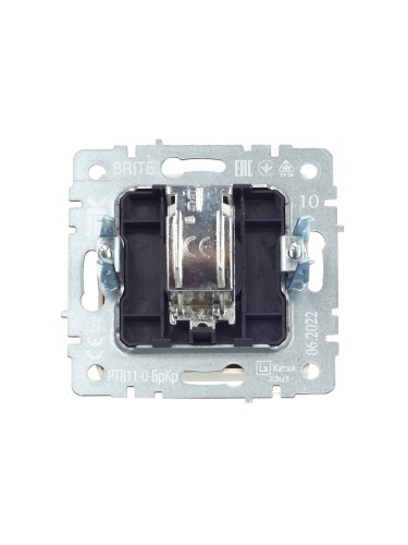 BRITE Розетка TV оконечная РТВ11-0-БрКр бежевый | код BR-A10-O-K10 | IEK фото 4