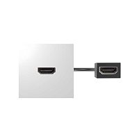 Модуль с адаптером, проходной HDMI мама/мама, белый, 400 | код 40001194-030 | Simon