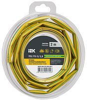 Трубка термоусадочная ТТУ нг-LS 3/1.5 желт./зел. (уп.2м) | код UDR12-003-D15-002-K52-T | IEK
