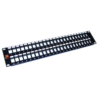 Патч-панель наборная, 48 портов, 2U | код LAN-PP48OK-UTP | LANMASTER