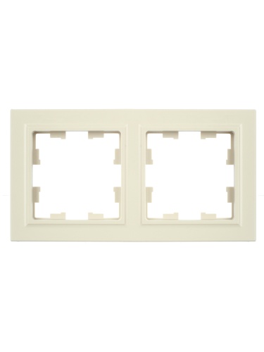BRITE Рамка 2-местная РУ-2-БрКр бежевый | код BR-M22-K10 | IEK фото 4