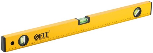 Уровень "Старт" 3 глазка фрезер. рабочая грань магниты шкала 600мм корпус желт. FIT 18132 Уровень "Старт" 3 глазка фрезер. рабочая грань магниты шкала 600мм корпус желт. FIT 18132