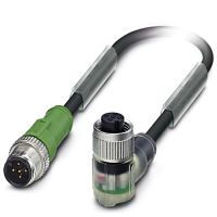 Кабель для датчика / исполнительного элемента SAC-5P-M12MS/0,6-PUR/M12FR-3L | код 1694648 | PHOENIX CONTACT