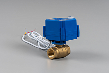 Кран шаровый 1/2' с электроприводом 12V | код 163 | Бастион
