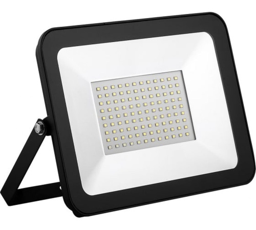 Прожектор светодиодный ДО-100w 6400К 9000Лм IP65 черный (SFL90-100) | код 55068 | SAFFIT
