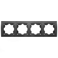 Рамка 4-м Бриллиант горизонт. графит Universal 7947502-Gr