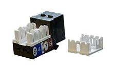 Hyperline KJ9-8P8C-C5e-90-BK Вставка Keystone Jack RJ-45(8P8C), категория 5e, черная | код 432650 | Hyperline