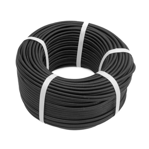 Труба гофрированная ПП легкая 350 Н безгалогенная (HF) стойкая к ультрафиолету черная dвн 5,0 мм, dнар 7,2 мм (100м/уп) Промрукав | код PR02.0427 | Промрукав фото 3
