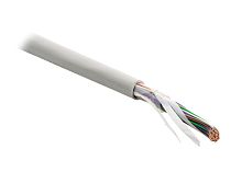 Hyperline UUTP10-C3-S24-IN-LSZH-GY Кабель витая пара, неэкранированная U/UTP, категория 3, 10 пар (24 AWG), одножильный (solid), LSZH нг(А)-HF, –20°C - +60°C, серый | код 46623 | Hyperline