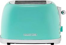 Тостер Galaxy Line GL 2917 900Вт бирюзовый | код 2027002 | GALAXY LINE