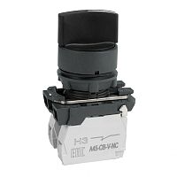 Переключатель OptiSignal D22 C5-S-33 3 поз с фиксацией пластик 2НО XB5AD33 | код 332186 | КЭАЗ