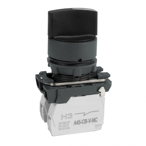 Переключатель OptiSignal D22 C5-S-33 3 поз с фиксацией пластик 2НО XB5AD33 | код 332186 | КЭАЗ