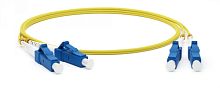 Патч-корд волоконно-оптический (шнур) SM 9/125 (OS2) LC/UPC-LC/UPC 2 мм duplex LSZH 30 м, Hyperline FC-D2-9-LC/UR-LC/UR-H-30M-LSZH-YL | код 239630 | Hyperline